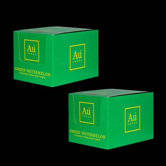 Au Vodka Green Watermelon Miniature Case of 12