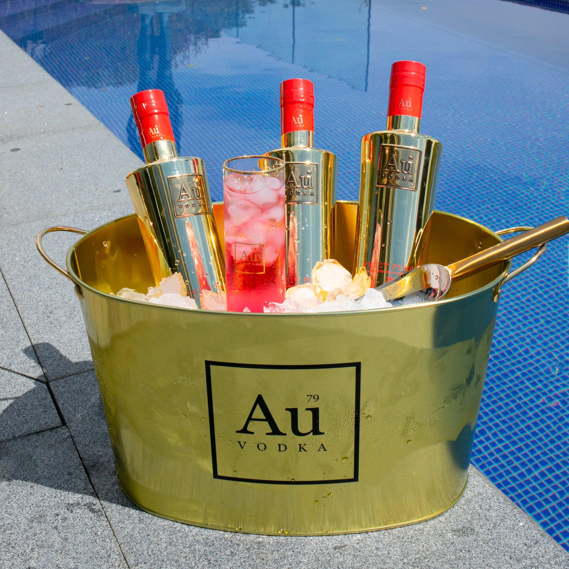 Au Gold Ice Bucket - Au Vodka