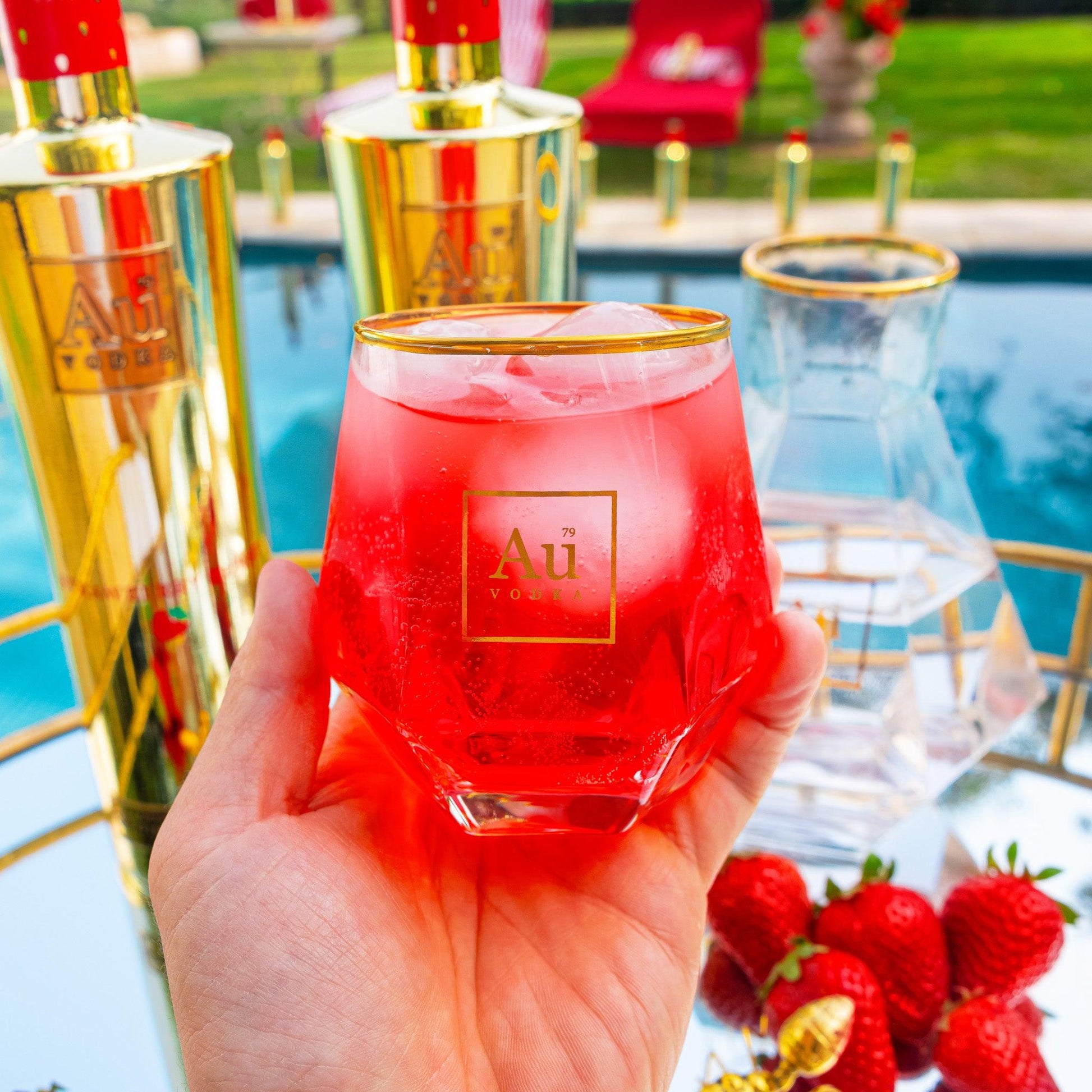 Au Diamond Cut Glass - Au Vodka