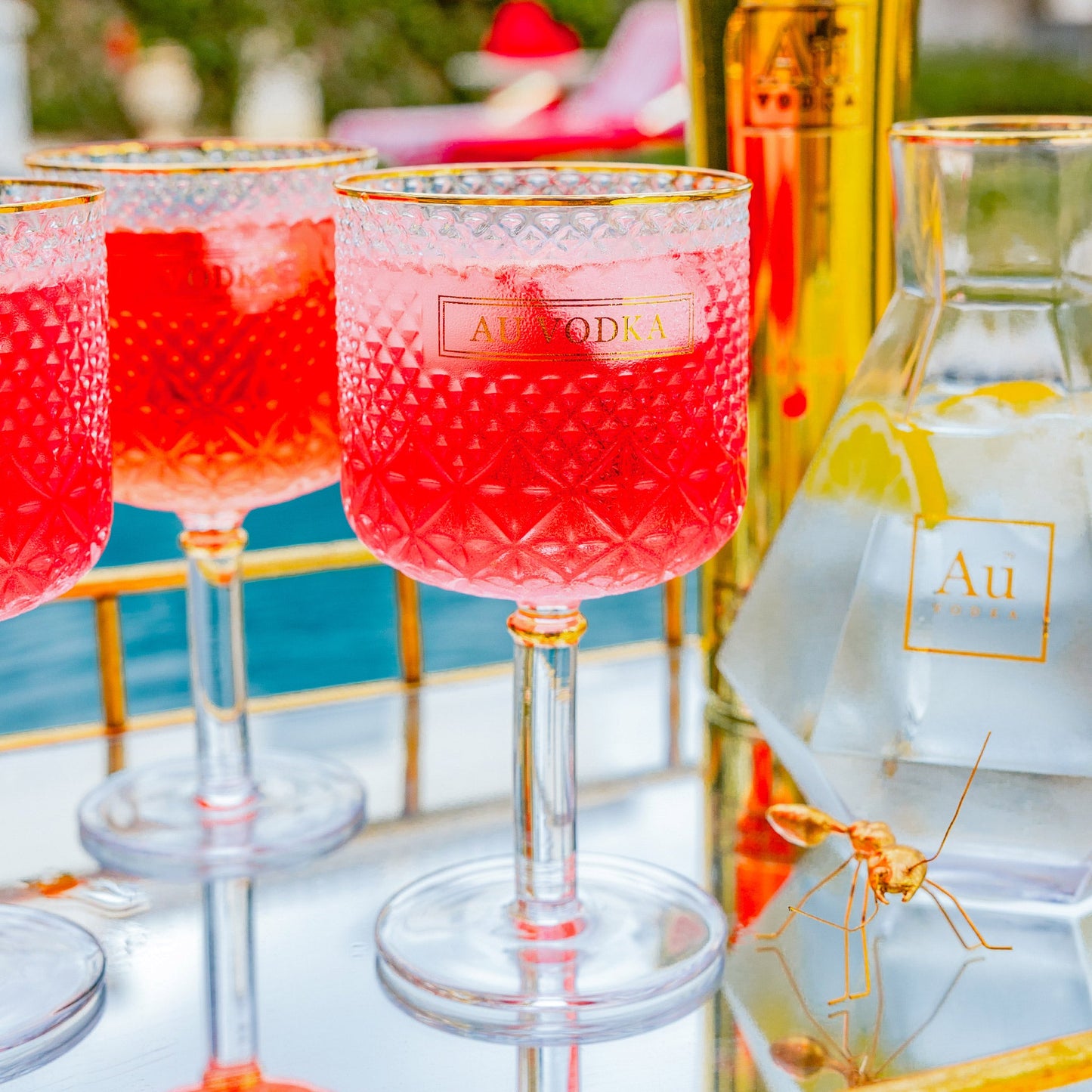Au Crystal Cocktail Glass