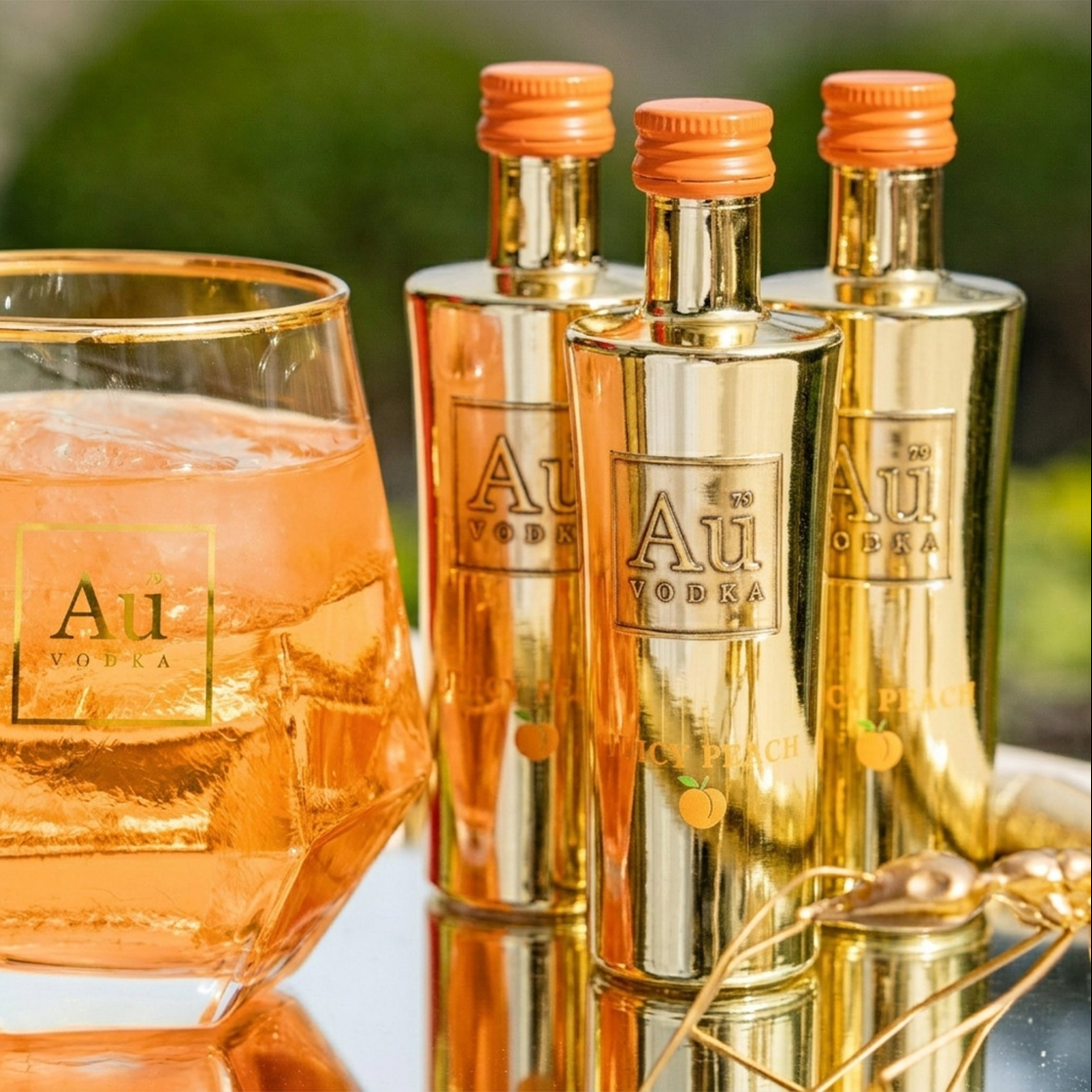 Au Vodka Juicy Peach Miniature