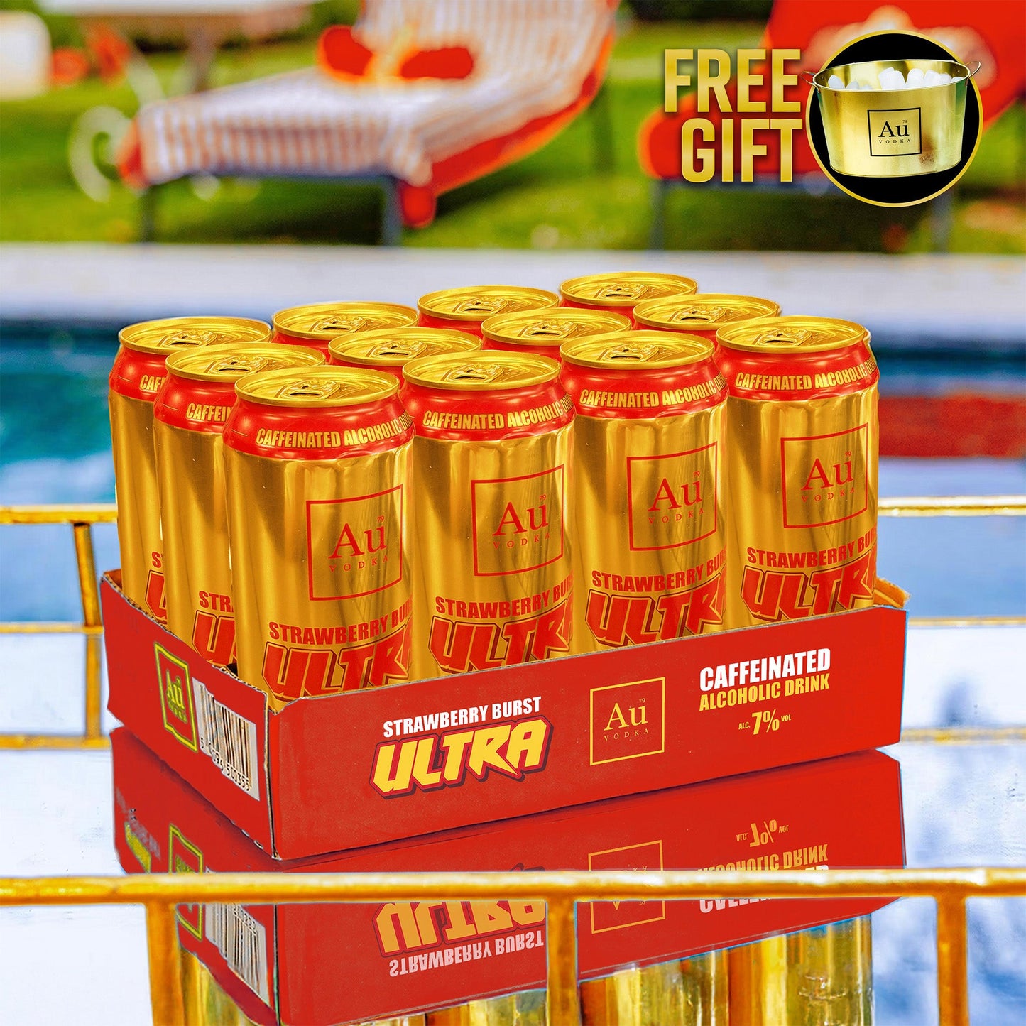 Au Vodka Ultra Cans